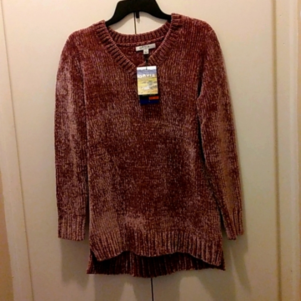 Orvis Womens Sweater•True Color is Dusty Rose•Large•Snuggly Soft